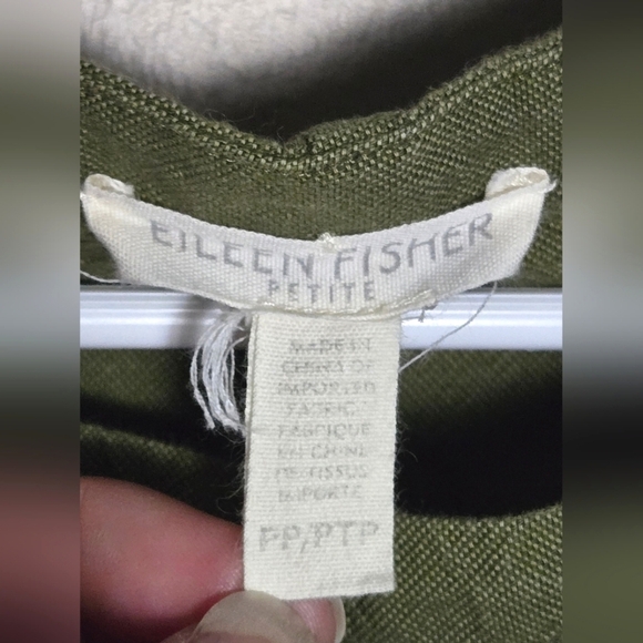 Eileen Fisher 100% Organic Cotton Sheath Shift Dress Quiet Luxury, Med Petite - Picture 4 of 4